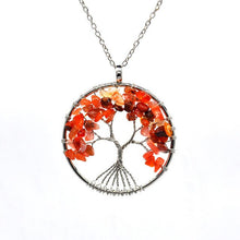Load image into Gallery viewer, 7 Chakra Tree Of Life Necklace
