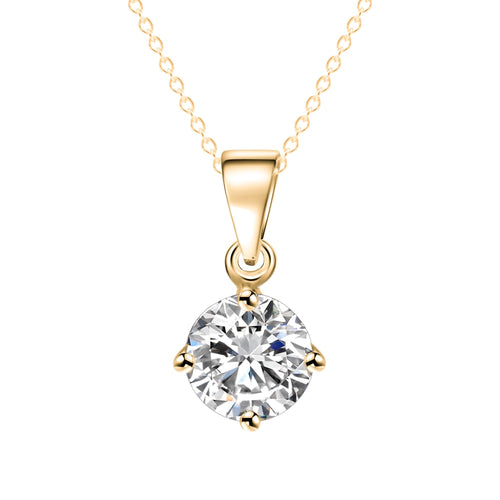 Gold Cubic Zirconia  Necklace