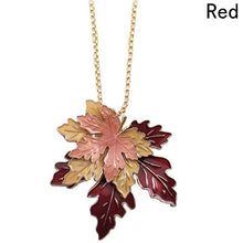 Load image into Gallery viewer, Maple leaf necklace
